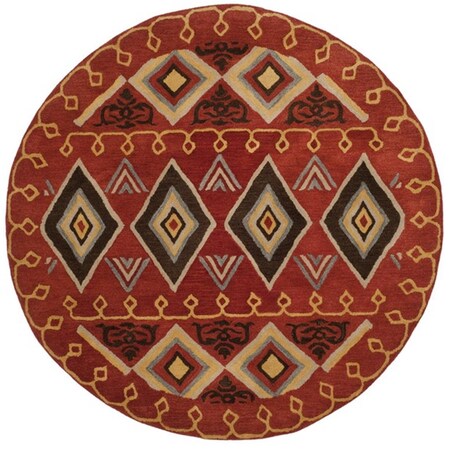 Safavieh Heritage Round Area RugRed & Multicolor 6 x 6 ft. HG404A-6R
